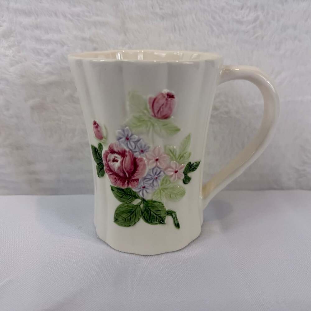 Vintage Otagiri Floral Coffee Tea Mug Cup Japan